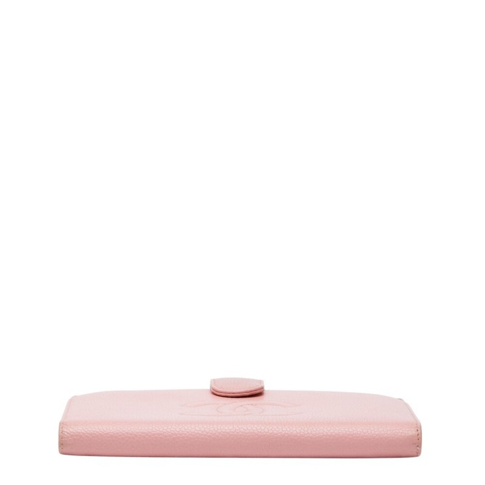 CHANEL Pink Caviar Leather Logo Wallet - Picture 3 of 13